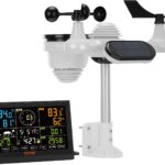 Vevor meteostanica 7 v 1 solárny panel, senzor rýchlosti/smeru vetra a dažďa s UV