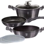 BERLINGERHAUS Súprava riadu s mramorovým povrchom 6 ks Carbon PRO Line