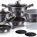 BERLINGERHAUS Súprava riadu s mramorovým povrchom 13 ks Carbon PRO Line BH-6886