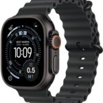 Apple Watch Ultra 3 49 mm Čierny titán s čiernym oceánskym remienkom