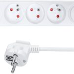 Solight 5 m, 3 zásuvky, USB A + C 20 W PD, vypínač, 3 × 1 mm2, PVC