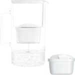 Wessper Sklenená kanvica AquaMax D2 3,3 l, biela + 1 filter