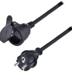 Solight Predlžovací prívod – vonkajší, 10 m, 1 zásuvka, IP44, neoprén H07RN-F 3 × 2,5 mm2