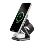 Kuxiu X40PLUS 3-In-1 Foldable Magnetic Wireless Charging Station – Gray