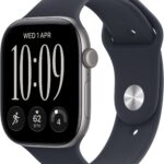 Apple Watch Series 12 Cellular 42 mm Space Gray Aluminum with Navy Sport Band – S/M