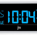 jm Meteostanice a digitální LED hodiny JD9526 s nabíječkou smartphonů 12,5cm